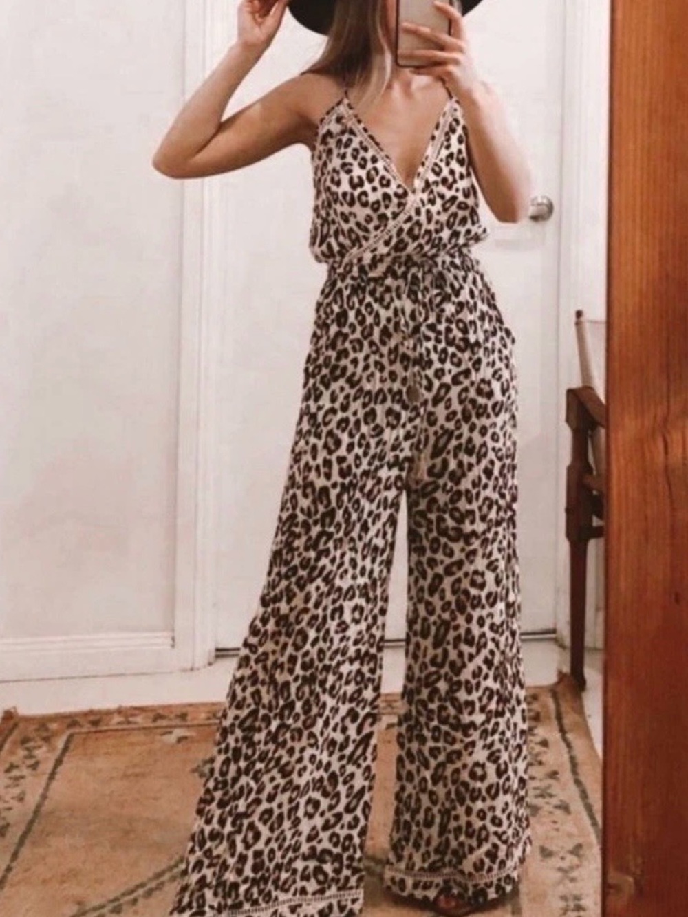 Spell & The Gypsy Bodhi Leopard Wide Leg Jumpsuit S